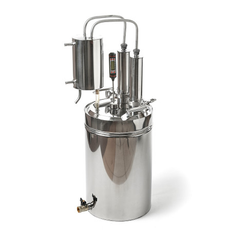 Cheap moonshine still kits "Gorilych" double distillation 10/35/t with CLAMP 1,5" and tap в Петрозаводске